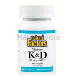 Natural Factors Vitamins K & D 60s Natural Factors Vitamins K & D 60s