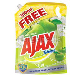 Ajax Fabuloso All Purpose Refill Apple 1.5lit Extra 300ml Ajax Fabuloso All Purpose Refill Apple 1.5lit Extra 300ml
