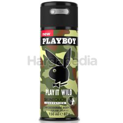 Playboy Men Deodorant Spray Wild Body 150ml Playboy Men Deodorant Spray Wild Body 150ml