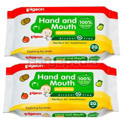 Pigeon Hand & Mouth Wipes 2x20s Pigeon Hand & Mouth Wipes 2x20s