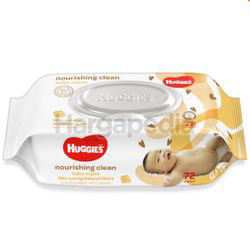 Huggies Baby Wipes Nourishing Clean Coco & Shea 72s Huggies Baby Wipes Nourishing Clean Coco & Shea 72s