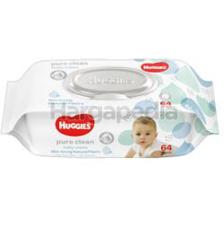 Huggies Baby Wipes Pure Clean 64s Huggies Baby Wipes Pure Clean 64s