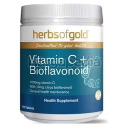 Herbs Of Gold Vitamin C 1000mg + Bioflavonoid 120s Herbs Of Gold Vitamin C 1000mg + Bioflavonoid 120s