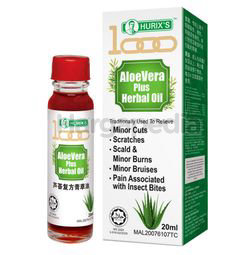 Hurix's 1000 Aloe Vera Plus Herbal Oil 20ml Hurix's 1000 Aloe Vera Plus Herbal Oil 20ml