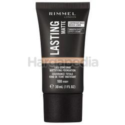 Rimmel Lasting Matte Foundation 100 Ivory Neutral 1s Rimmel Lasting Matte Foundation 100 Ivory Neutral 1s
