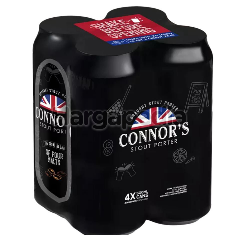 CONNOR'S Stout Can 4x500ml