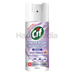 Cif Universal Disinfectant Spray Wild Flower 200ml Cif Universal Disinfectant Spray Wild Flower 200ml