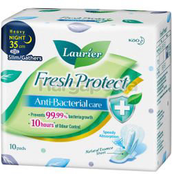 Laurier Fresh Protect Night Slim Gather 35cm 10s Laurier Fresh Protect Night Slim Gather 35cm 10s