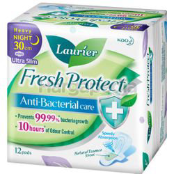 Laurier Fresh Protect Night Ultra Slim 30cm 12s Laurier Fresh Protect Night Ultra Slim 30cm 12s