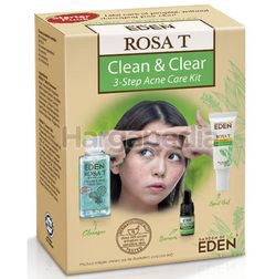 Garden of Eden Rosa T Clean & Clear 3-Step Acne Care 1set Garden of Eden Rosa T Clean & Clear 3-Step Acne Care 1set