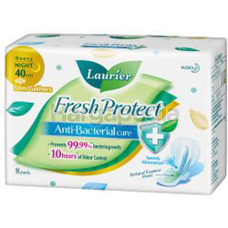 Laurier Fresh Protect Night Slim Gather 40cm 8s Laurier Fresh Protect Night Slim Gather 40cm 8s
