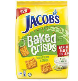 Jacob's Baked Crisps Sour Cream 229gm Jacob's Baked Crisps Sour Cream 229gm