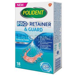 Polident Pro Retainer & Guard Daily Cleanser 18s Polident Pro Retainer & Guard Daily Cleanser 18s