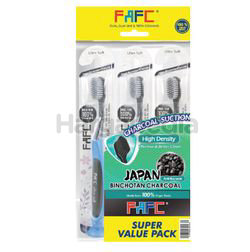 FAFC Antibacterial Charcoal Suction Toothbrush 3s FAFC Antibacterial Charcoal Suction Toothbrush 3s
