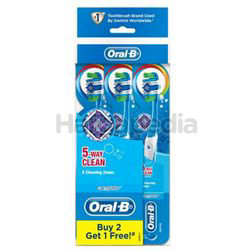 Oral-B Complete 5 Way Clean Toothbrush Soft 2s+1s Oral-B Complete 5 Way Clean Toothbrush Soft 2s+1s