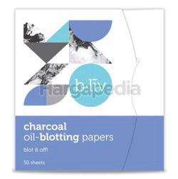 b.liv Oil Blotting Paper Charcoal 50s b.liv Oil Blotting Paper Charcoal 50s