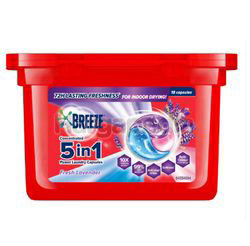 Breeze 3in1 Capsule Detergent Fresh Lavender 18s Breeze 3in1 Capsule Detergent Fresh Lavender 18s