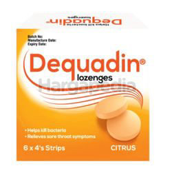 Dequadin Citrus Lozenge 4x6s Dequadin Citrus Lozenge 4x6s