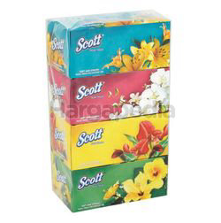 Scott Facial Tissue Festive 4x80s Scott Facial Tissue Festive 4x80s
