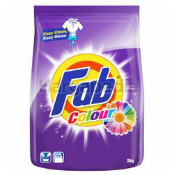 Fab Detergent Powder Colour 2kg Fab Detergent Powder Colour 2kg
