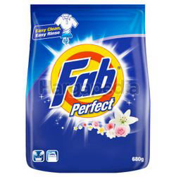Fab Detergent Powder Perfect 680gm Fab Detergent Powder Perfect 680gm