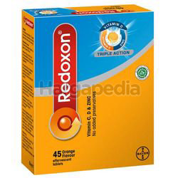 Redoxon Triple Action Vitamin C,D & Zinc Effervescent Orange 45s Redoxon Triple Action Vitamin C,D & Zinc Effervescent Orange 45s