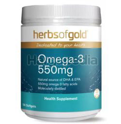 Herbs Of Gold Omega-3 550mg 100s Herbs Of Gold Omega-3 550mg 100s