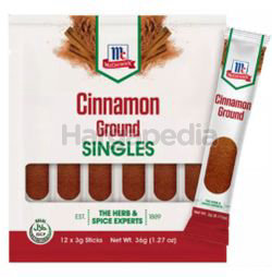 McCormick Cinnamon Ground Singles 3x12 36gm McCormick Cinnamon Ground Singles 3x12 36gm