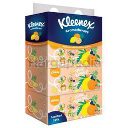 Kleenex 3ply Facial Tissue Box Scented Brazilian Citrus 4x90s Kleenex 3ply Facial Tissue Box Scented Brazilian Citrus 4x90s