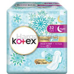 Kotex Herbal Cool Maxi Night Wing 32cm 10s Kotex Herbal Cool Maxi Night Wing 32cm 10s