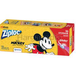 Ziploc Disney Mickey Storage Quart 30s Ziploc Disney Mickey Storage Quart 30s