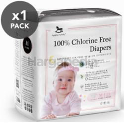 Applecrumby Chlorine Free Premium Overnight Tape Diapers M21 Applecrumby Chlorine Free Premium Overnight Tape Diapers M21