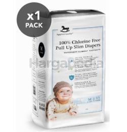 Applecrumby Chlorine Free Slim Dry EasyDay Pull Up Slim Diapers M15 Applecrumby Chlorine Free Slim Dry EasyDay Pull Up Slim Diapers M15
