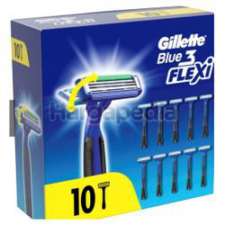 Gillette Blue 3 Flexi Disposable Razor 10s Gillette Blue 3 Flexi Disposable Razor 10s