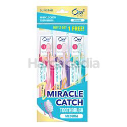 Ora2 Miracle Catch Medium Toothbrush 2s+1s Ora2 Miracle Catch Medium Toothbrush 2s+1s