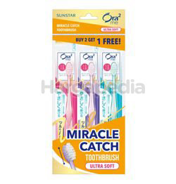 Ora2 Miracle Catch Ultra Soft Toothbrush 2s+1s Ora2 Miracle Catch Ultra Soft Toothbrush 2s+1s