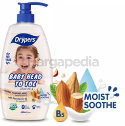 Drypers Baby Head to Toe Almond Milk 700ml Drypers Baby Head to Toe Almond Milk 700ml