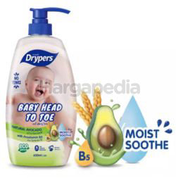 Drypers Baby Head to Toe Avocado 700ml Drypers Baby Head to Toe Avocado 700ml