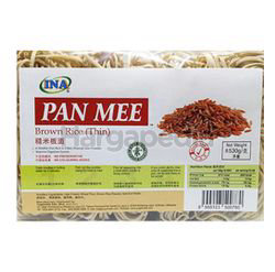 Ina Brown Rice Pan Mee Dried Noodle Broad 530gm Ina Brown Rice Pan Mee Dried Noodle Broad 530gm