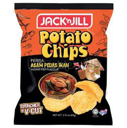 Jack N Jill Potato Chips Asam Pedas Ikan 60gm Jack N Jill Potato Chips Asam Pedas Ikan 60gm