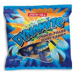 Jack N Jill Dynamite Choco Filled Mint Candy 25x3.3gm Jack N Jill Dynamite Choco Filled Mint Candy 25x3.3gm