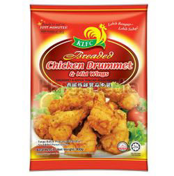 KLFC Breaded Chicken Drummet & Mid Wings 800gm KLFC Breaded Chicken Drummet & Mid Wings 800gm