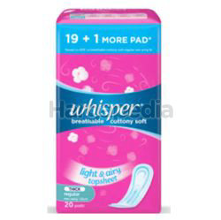 Whisper Breathable Cottony Soft Thick Regular 23cm 20s Whisper Breathable Cottony Soft Thick Regular 23cm 20s