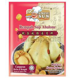 Uncle Sun Abalone with Chicken Spices Soup Mix 30gm Uncle Sun Abalone with Chicken Spices Soup Mix 30gm