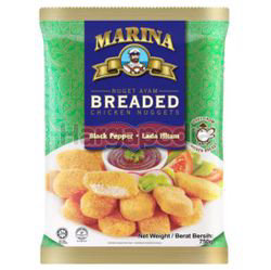 Marina Breaded Chicken Nuggets Black Pepper 750gm Marina Breaded Chicken Nuggets Black Pepper 750gm