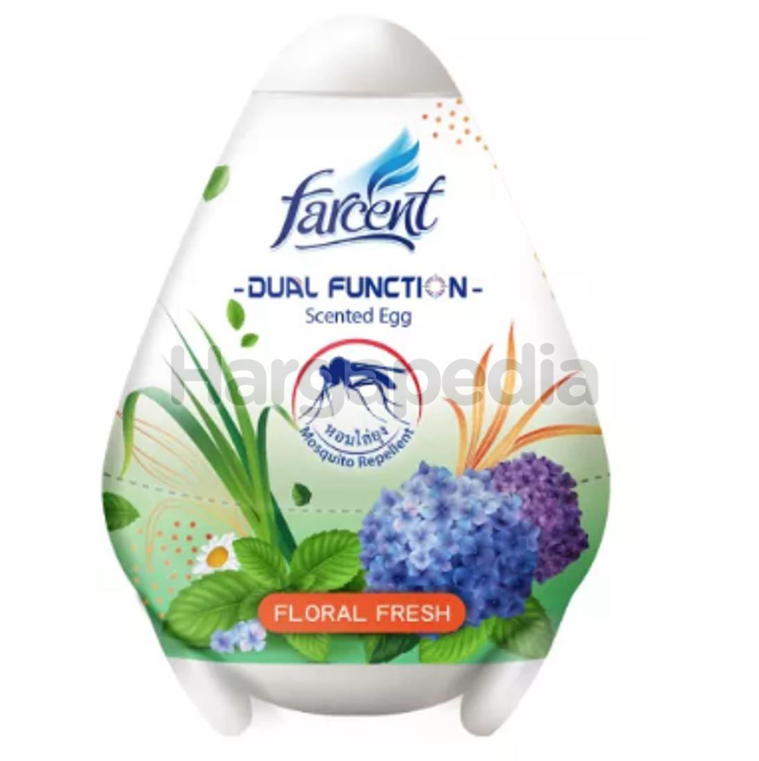 FARCENT Scented Egg Air Freshener Mosquito Repellent Floral Fresh 170gm