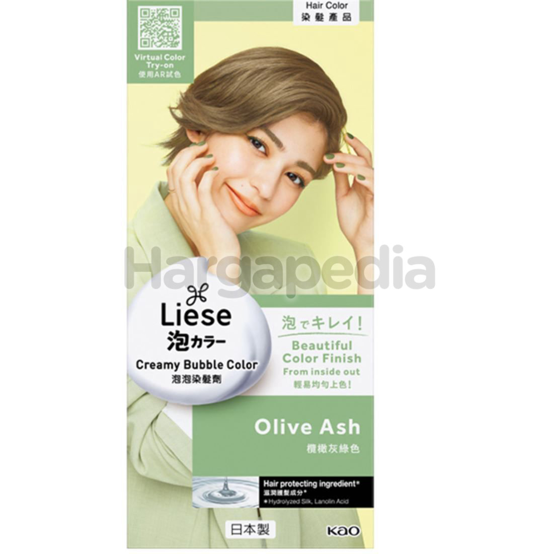 LIESE Creamy Bubble Hair Color Olive Ash 1set