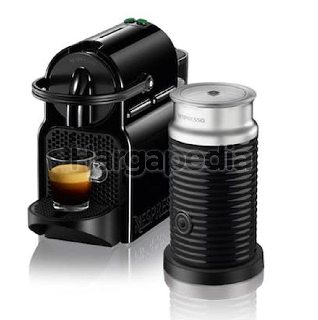 NESPRESSO Inissia Coffee Machine Black With Milk Frother D40MEBKNE4 1s
