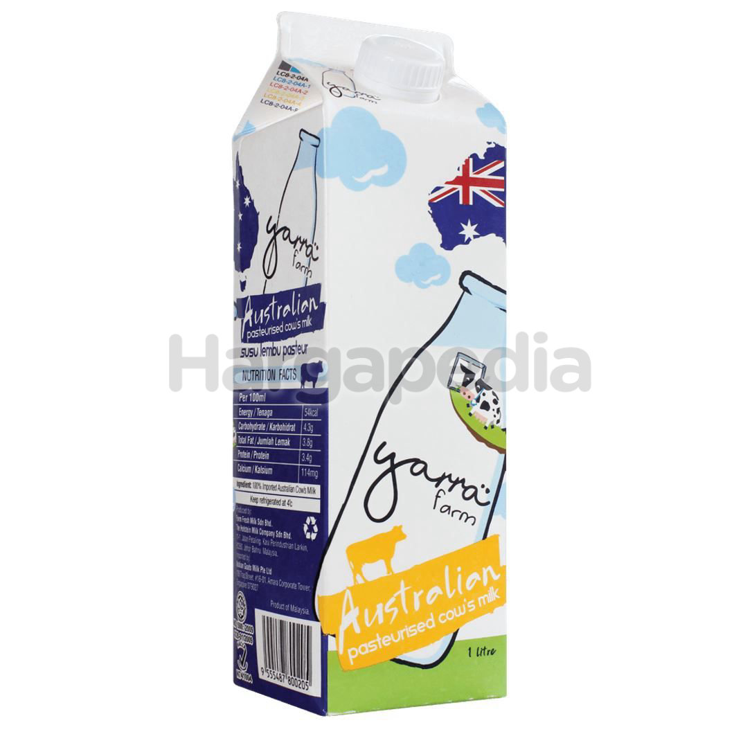 FARM FRESH Australian Yarra Farm Pasteurised Fresh Milk Full Cream 1lit